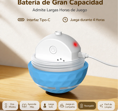 Pelota interactiva recargable para mascotas